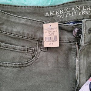 American Eagle Olive Green Shorts NWT